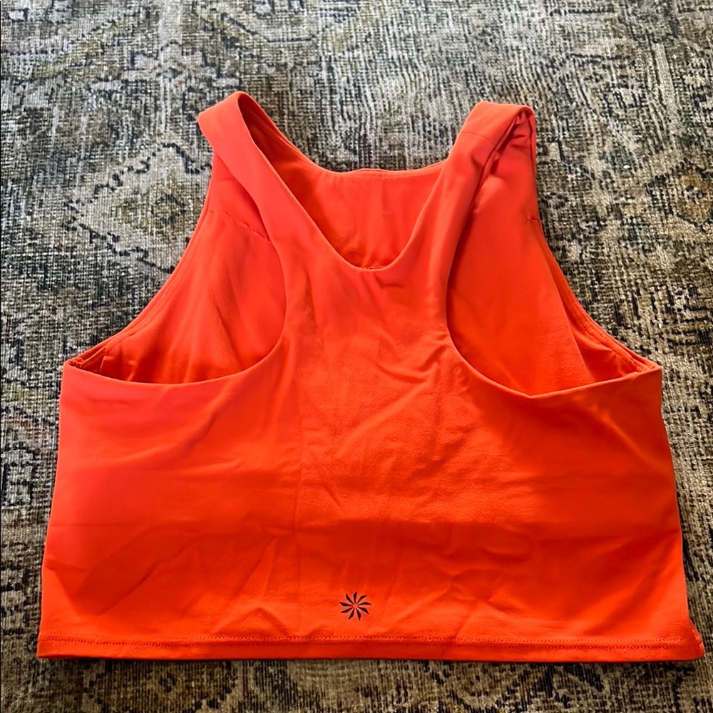 Athleta Bright Orange Athletic Sport Bra Size XS